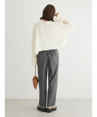 Green Parks ・Ｐｅｔｉｔ　Ｆｌｅｕｒ　ブークレワイドニット Off White