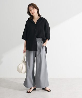 Green Parks ・ＥＬＥＮＣＡＲＥ　ＤＵＥシアーボリュームスリーブシャ Khaki