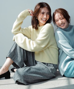 uncrave カシミヤニット（uncrave WHITE） ペールイエロー