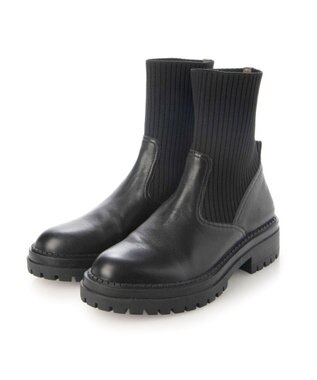 MODE ET JACOMO <MODE ET JACOMO>タンクソールニットブーツ ブラック