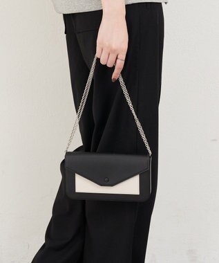 russet バイカラーレザーウォレットショルダー(SO-438)