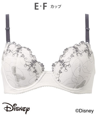  ブラジャー 【ディズニー】 自然なまるみシルエット ソフトなつけごこち 【ナチュラルアップブラ】 ミッキーマウス KB2063 ウイング／ワコール