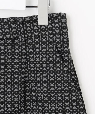 23区GOLF 【WOMEN】裏起毛ジャージースカート ストレッチ モノグラム 上品スタイル ブラック系5