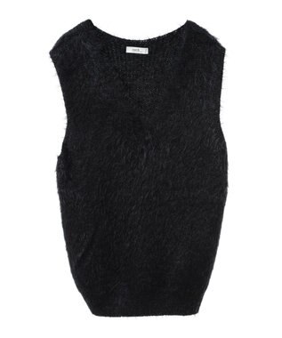 earth music&ecology シャギーベスト Mocha