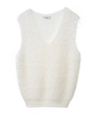 earth music&ecology シャギーベスト Mocha