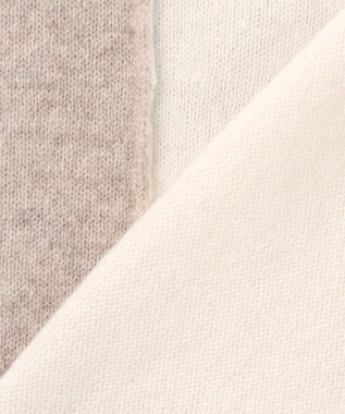 BEIGE， 【WEB限定・S-size】ROGAN / クルーネックニット Off White×Taupe