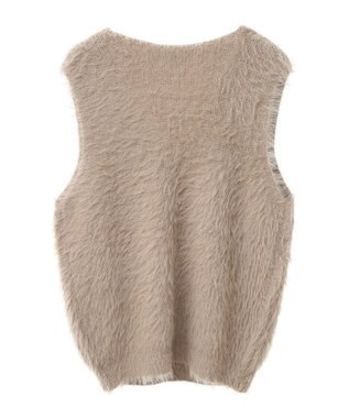 earth music&ecology シャギーベスト Mocha