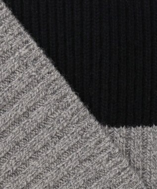 JOSEPH カラーブロック　ハイネックニット Black/grey
