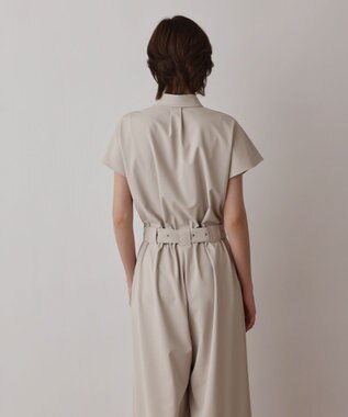 GRACE CONTINENTAL シャツオールインワン ベージュ