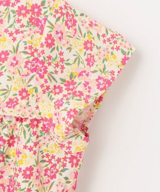 組曲 KIDS 【110-140㎝】リンドウプリント ワンピース ローズ系5