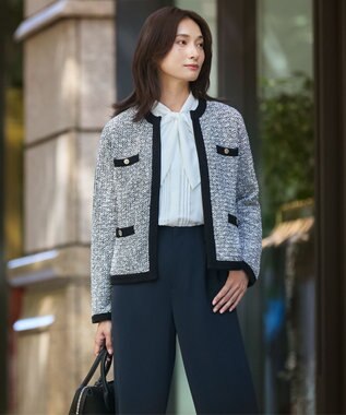 J.PRESS LADIES S TWEED ニット ジャケット モノトーン系5