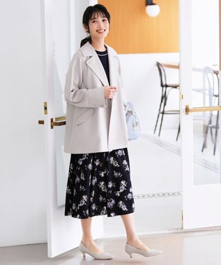 ANY SIS ラインポイント ニット ネイビー