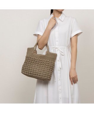 UNBILLION カシュカシュ cachecache / 柄編みベーシックトート オーク