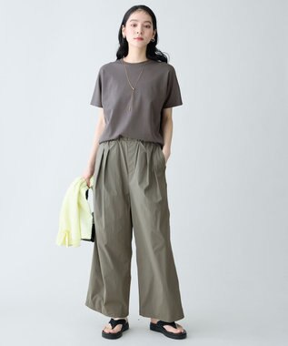 ANY L 撥水ナイロンタックパンツ カーキ