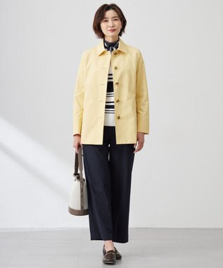 J.PRESS LADIES スクエアドット 剣先 スカーフ ネイビー系5