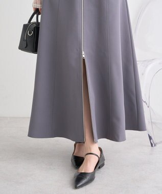 earth music&ecology ダブルジップキャミワンピース Light Gray