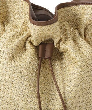 earth music&ecology フリンジワンハンドルサマーバッグ Beige