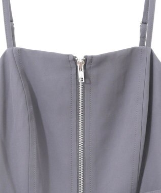 earth music&ecology ダブルジップキャミワンピース Light Gray