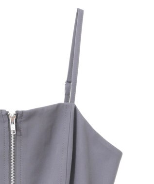 earth music&ecology ダブルジップキャミワンピース Light Gray