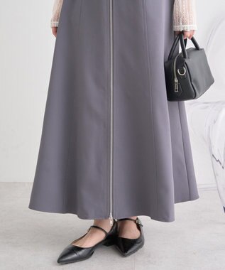 earth music&ecology ダブルジップキャミワンピース Light Gray