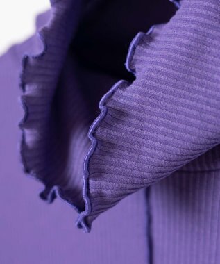 WEGO ソフトタッチカラーリブロンT パープル