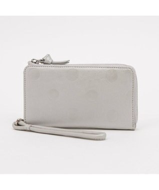 UNBILLION ペルケ perche / ドット型押しL字ロングストラップウォレット