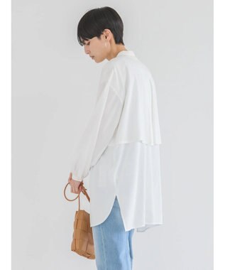 AMERICAN HOLIC サラックールレイヤードシャツチュニック Ivory