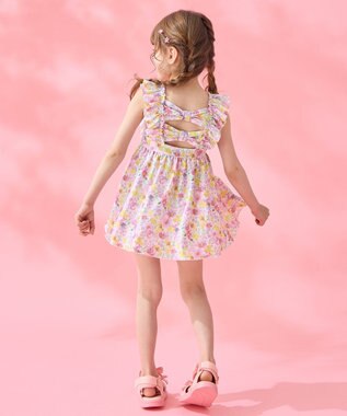 ANY KIDS 花柄 セパレート 水着 ピンク系花柄