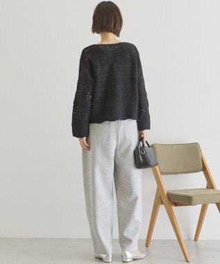 AMERICAN HOLIC クロシェニットカーディガン Black