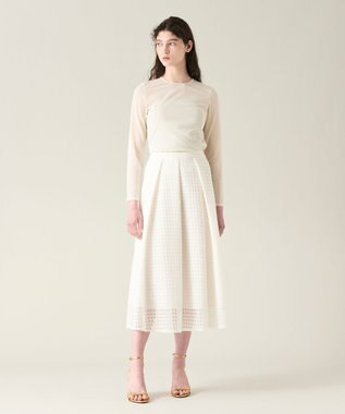 GRACE CONTINENTAL チュールシアートップ キナリ