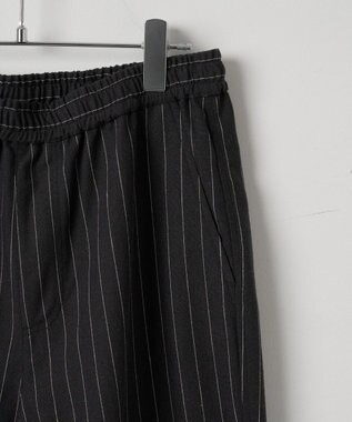 WEGO 【ユニセックス着用アイテム/手洗い可/SETUP可/ウエストゴム】リネンレーヨンイージーパンツ ダークグレー