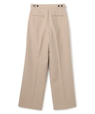 BEIGE， BUNNELL / ウールタブボタンストレートパンツ L.Taupe