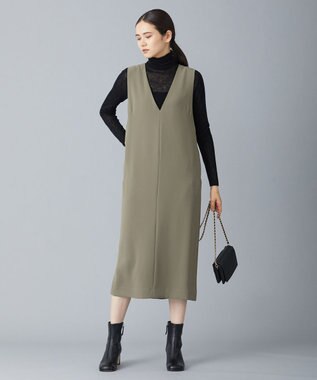 ICB 【洗える】シアーウール タートルニット ブラック系