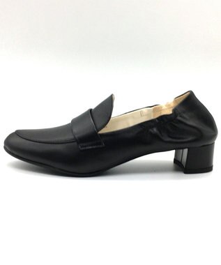nouvelleRobe Oū 【本革・高反発】Heel Loafers ヒールローファー ブラック