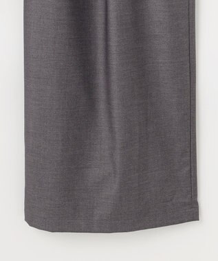 #Newans 【洗濯機可/しわになりにくい】ベリーワイドパンツ チャコール