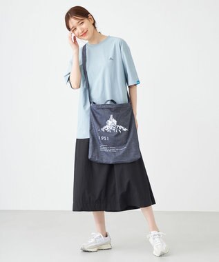 SHARE PARK LADIES 【撥水加工】イージーデニム２WAYロゴバッグ ネイビー系