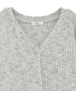 earth music&ecology 【WEB限定】SET2点ショートカーディガン＋リボンキャミソール Light Gray