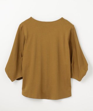 ANY L 【洗濯機可】シルケットスムースタックスリーブプルオーバー キャメル