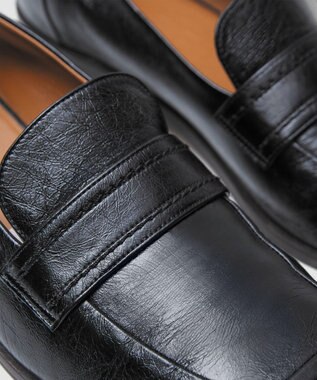 JOSEPH レザーペニーローファー Black