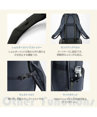 ACE BAGS & LUGGAGE W&.Day/Night ポッケスアプト ラウンドリュック B4サイズ 15.6インチPC収納 20222 ダブルアンドデイナイト ブラック