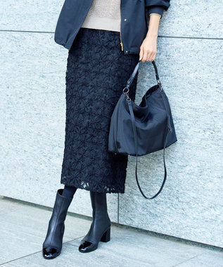 自由区 L テープエンブロイダリー スカート