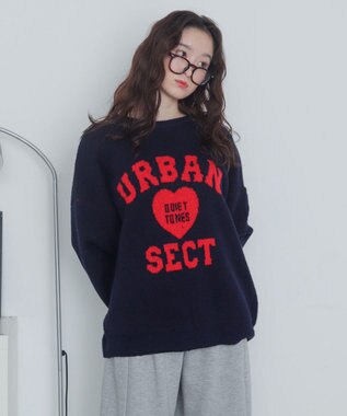 WEGO 【2025年秋冬新作】フラッフィーグラフィックニットBIGプルオーバー 柄10