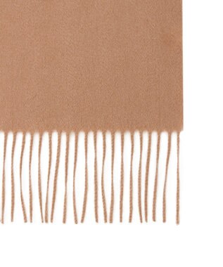 MOONBAT プラスムーンバット (+moonbat) カシミヤ100％無地マフラー 洗える 190㎝×30㎝ キャメル