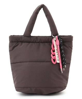 UNFILO パデッド ミニトートバッグ ブラウン