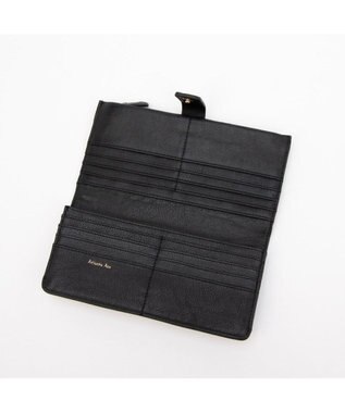 UNBILLION アトランタ ATLANTA / 牛革二つ折りカラーコンビ長財布 ブラック