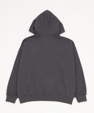 WEGO 裏起毛グラフィックビッグプルパーカー ダークグレー