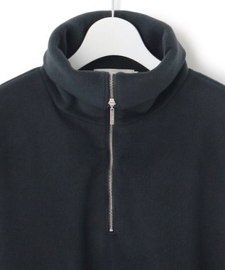 ICB L 【洗える】 トスカーナフリース ハーフジッププルオーバー ネイビー