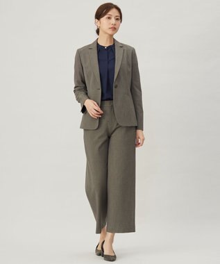 J.PRESS LADIES T/Rアルガンシルク テーラード ジャケット ブラウン系