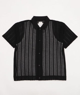 WEGO 【２点SET】アンサンブルシアーシャツ（SS） ブラック