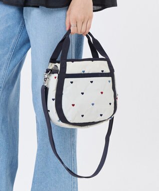 LeSportsac SMALL JENNI/トリコロールハートエンブロイダリー トリコロールハートエンブロイダリー